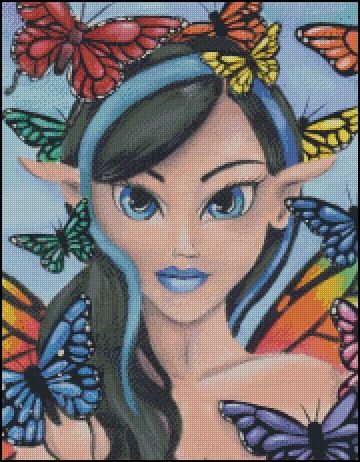 (image for) Fairy with Butterfly Friends